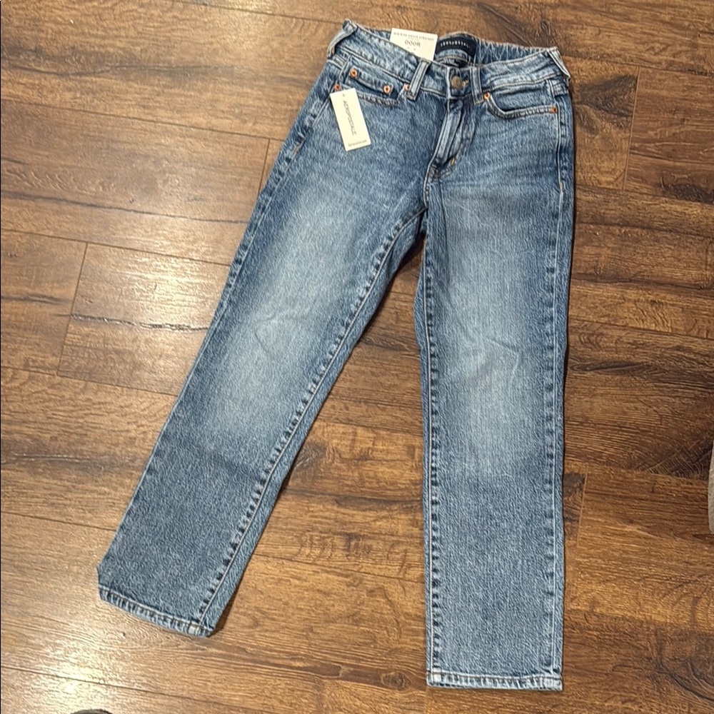 Aeropostale Blue Straight-Leg Jeans Classic Denim